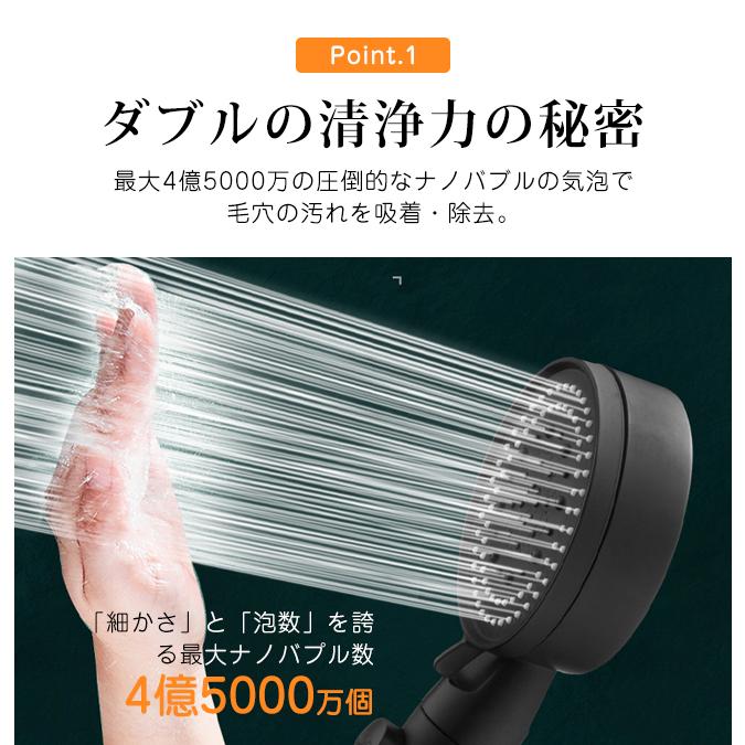 シャワーヘッド 2個セット ウルトラファインバブル マイクロバブル
