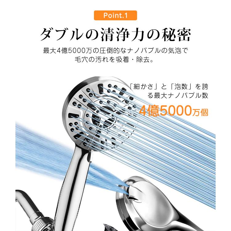 シャワーヘッド ナノバブル ウルトラファインバブル 浄水 マイクロ