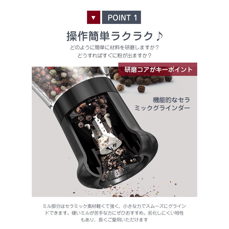 ALEESI ペッパーミル & ソルトキャスター ピッチャー３点セットお値下げ 即納 2個 180ml 高品質ぺッパーミル ブラックペッパー スパイスボトル