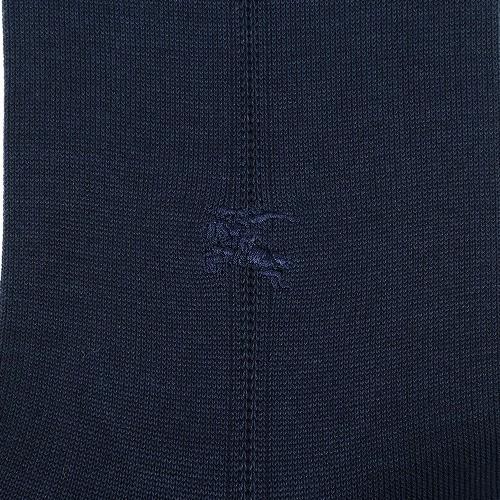 新古品 BURBERRY バーバリー 日本製 ホースマーク刺繍 ビジネスソックス 靴下  紺 16/2/2 090216 送料無料｜fflower11｜06