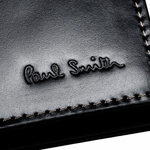 有名な高級ブランド 当店オススメ Paul Smith ポールスミス 本革 インサイドマルチ コードバンレザー名刺入れ カードケース 黒 16
