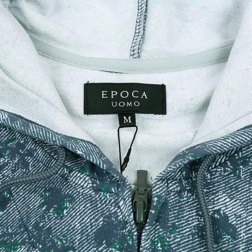 SALE62%OFF EPOCA UOMO エポカ ウォモ プリント 薄手 スウェット ジップ パーカー ルームウェア グレー 23/3/5 300323 送料無料｜fflower11｜04