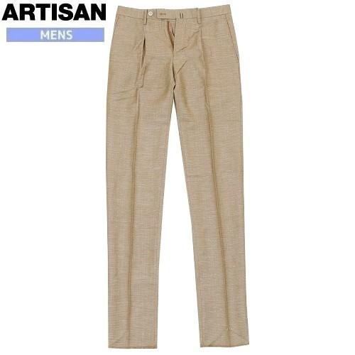 SALE86%OFF ARTISAN アルチザン コムサ リネン混 スラックスパンツ