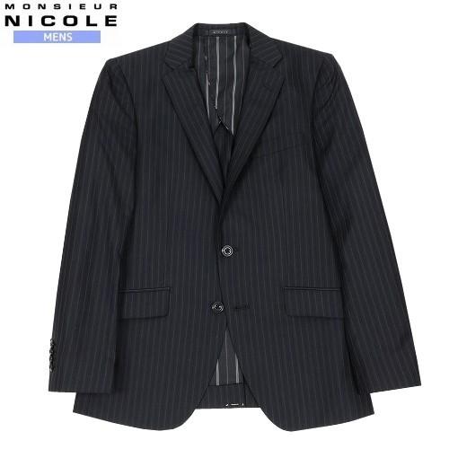 美品✨マッキントッシュ　テーラードジャケット　リネン　ストレッチ　春夏　S NICOLE SALE大特価 MONSIEUR ムッシュニコル カラーストライプ