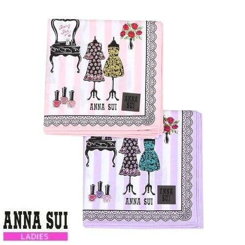 ANNA SUI アナスイ 日本製 アナスイショップ柄 コットン