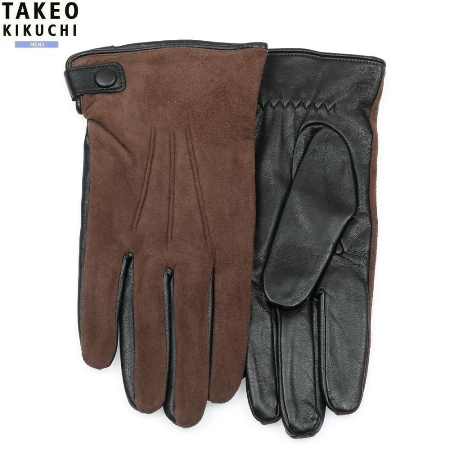 【再値下げ!!】【新品未使用】TAKEO KIKUCHI  オールレザーグローブ スマホ対応/ライニング付】オールレザー グローブ（グローブ
