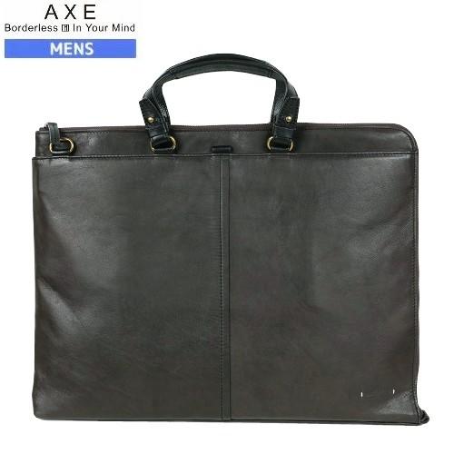 黒 レザー ビジネスバッグ ハンドル付き アックス ビジネスバッグ AXE 41%OFF ギフト プレゼント ラッピング