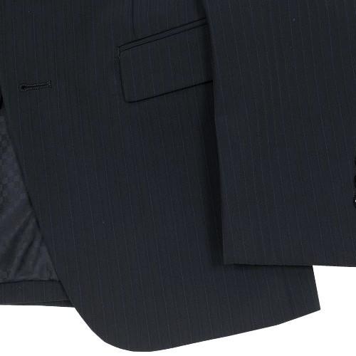 SALE86%OFF COMME CA MEN コムサメン ポリスト カラーストライプ 2B テーラードジャケット 黒 20/5/4 200520 送料無料 | COMME CA MEN | 05