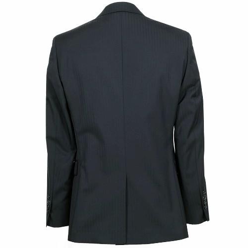 SALE89%OFF COMME CA MEN コムサメン ポリスト シャドーストライプ 2Bテーラードジャケット 黒 18/11/2 081118 送料無料 20.03sage|fflower11|03