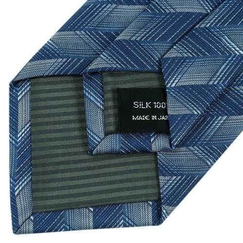 SALE57%OFF renoma PARIS レノマ 日本製 ヘリンボーン シルクネクタイ 青 21/10/4 221021 送料無料|fflower11|07