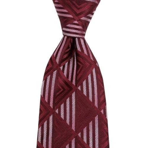 SALE57%OFF renoma PARIS レノマ 日本製 幾何学柄 シルクネクタイ ワイン 22/1/3 140122 送料無料 | renoma | 03