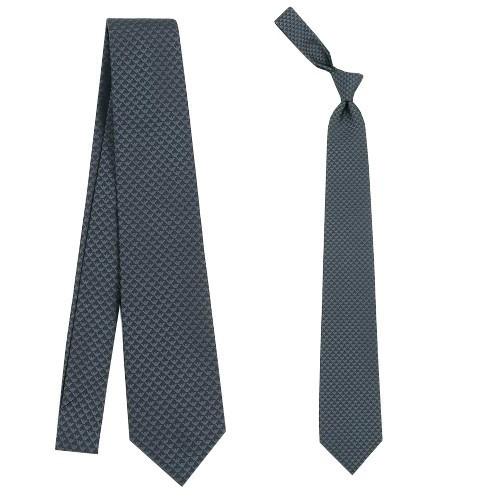 新古品 33%OFF EMPORIO ARMANI エンポリオアルマーニ イタリア製 ブランドロゴ シルクネクタイ チャコール 22/1/3 140122 送料無料｜fflower11｜02