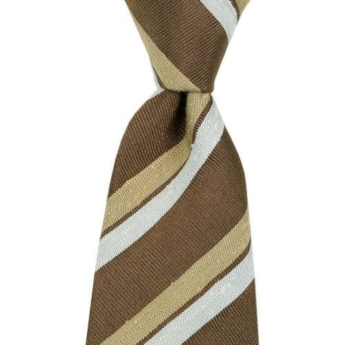 マッキントッシュ ネクタイ MACKINTOSH LONDON 61%OFF メンズ ラッピング無料 日本製 撥水 VANNERS/バーナーズ レジメンタル シルク ベージュ 290224 送料無料 | MACKINTOSH LONDON | 03