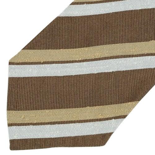 マッキントッシュ ネクタイ MACKINTOSH LONDON 61%OFF メンズ ラッピング無料 日本製 撥水 VANNERS/バーナーズ レジメンタル シルク ベージュ 290224 送料無料 | MACKINTOSH LONDON | 05