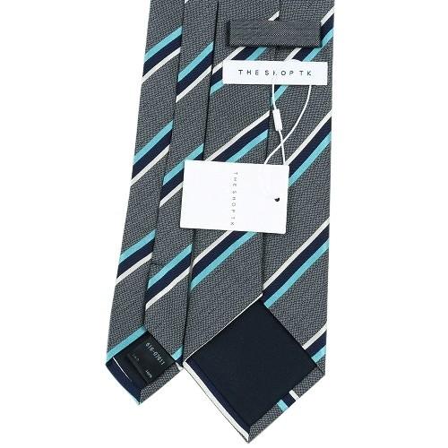 THE SHOP TK ネクタイ ザ ショップ ティーケー 23%OFF メンズ ブランド ラッピング無料 マルチストライプ シルク グレー 280324 送料無料 | THE SHOP TK | 02