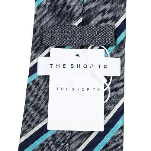 THE SHOP TK ネクタイ ザ ショップ ティーケー 23%OFF メンズ ブランド ラッピング無料 マルチストライプ シルク グレー 280324 送料無料 | THE SHOP TK | 04