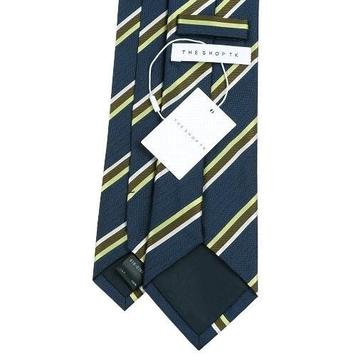 THE SHOP TK ネクタイ ザ ショップ ティーケー 23%OFF メンズ ブランド ラッピング無料 マルチストライプ シルク 暗青 280324 送料無料 | THE SHOP TK | 02