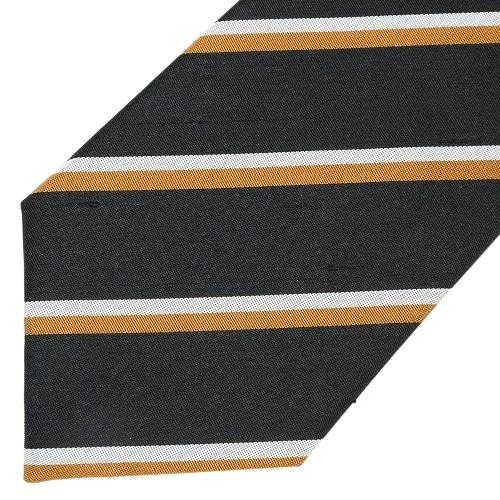 五大陸 ネクタイ gotairiku -THE STANDARD ARCHIVES- 50%OFF メンズ 最上級ライン 日本製 シャンタン生地 ストライプ シルク 黒 101024 | gotairiku | 05