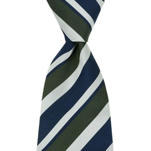 五大陸 ネクタイ gotairiku 50%OFF メンズ ブランド 日本製 ハンドメイド 西陣織り レジメンタル シルク 紺×緑 101024 送料無料 | gotairiku | 03