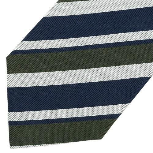 五大陸 ネクタイ gotairiku 50%OFF メンズ ブランド 日本製 ハンドメイド 西陣織り レジメンタル シルク 紺×緑 101024 送料無料 | gotairiku | 05