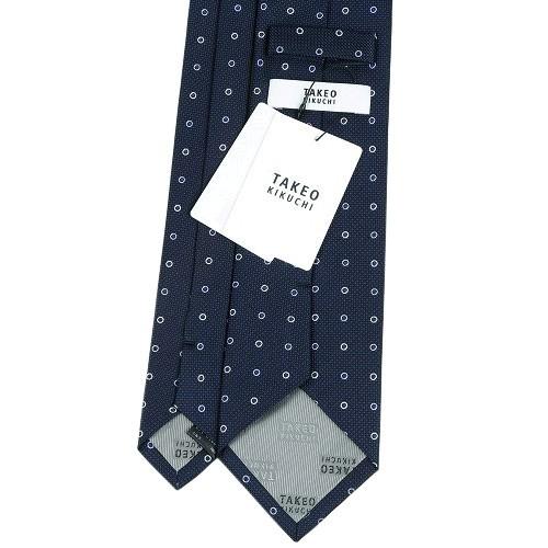 タケオキクチ ネクタイ TAKEO KIKUCHI メンズ ブランド ギフト プレゼント 日本製 ドット刺繍 シルク 紺 101024 送料無料 | TAKEO KIKUCHI | 02