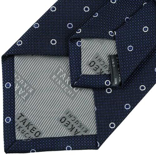 タケオキクチ ネクタイ TAKEO KIKUCHI メンズ ブランド ギフト プレゼント 日本製 ドット刺繍 シルク 紺 101024 送料無料 | TAKEO KIKUCHI | 06