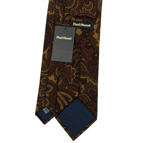 訳あり特価 ポールスチュアート ネクタイ Paul Stuart メンズ ブランド イタリア製 ペイズリー ウール 黄緑 071124 送料無料 | PAUL STUART | 02