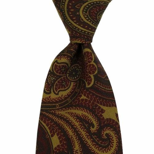 訳あり特価 ポールスチュアート ネクタイ Paul Stuart メンズ ブランド イタリア製 ペイズリー ウール 黄緑 071124 送料無料 | PAUL STUART | 03