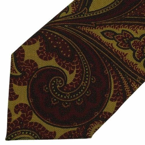 訳あり特価 ポールスチュアート ネクタイ Paul Stuart メンズ ブランド イタリア製 ペイズリー ウール 黄緑 071124 送料無料 | PAUL STUART | 04