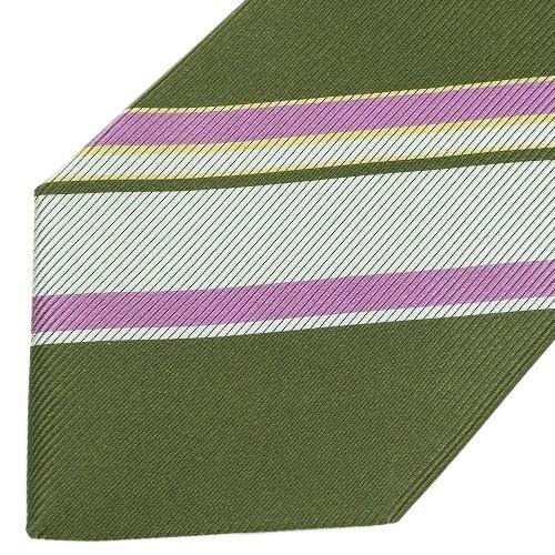 タケオキクチ ネクタイ TAKEO KIKUCHI 36%OFF メンズ ブランド 日本製 ネオトラディショナルストライプ シルク カーキ 300125 送料無料 | TAKEO KIKUCHI | 05