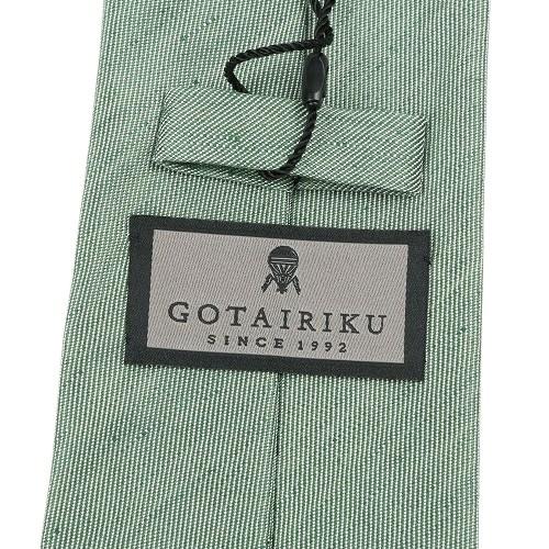 サンプル品 五大陸 ネクタイ gotairiku メンズ ブランド 日本製  FermoFossati シャンタン生地 リネンシルク 緑 060325 送料無料 | gotairiku | 04