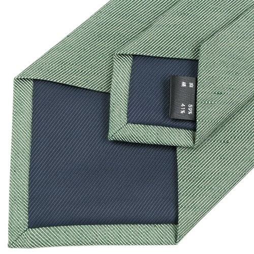 サンプル品 五大陸 ネクタイ gotairiku メンズ ブランド 日本製  FermoFossati シャンタン生地 リネンシルク 緑 060325 送料無料 | gotairiku | 06