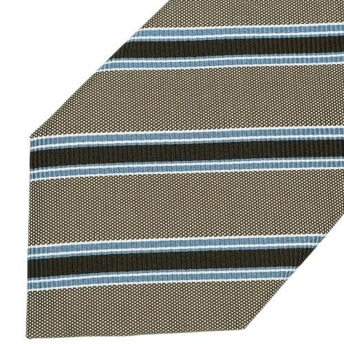 サンプル品 五大陸 ネクタイ gotairiku メンズ ブランド 日本製  FermoFossati レジメンタル シルクコットン ベージュ 060325 送料無料 | gotairiku | 05