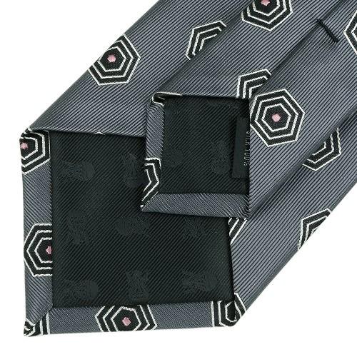 サンプル品 五大陸 ネクタイ gotairiku メンズ ブランド 日本製 ハンドメイド 小紋柄 シルク グレー 130325 送料無料 | gotairiku | 06