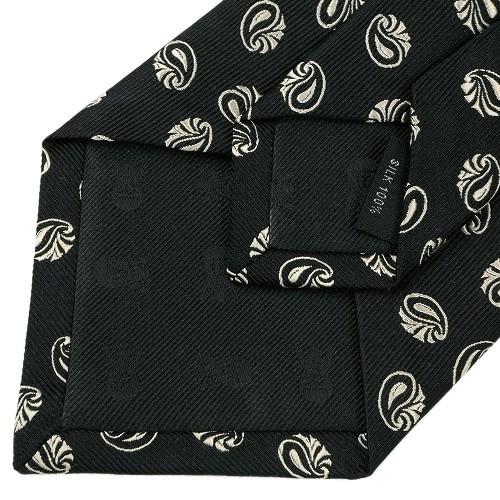 五大陸 ネクタイ gotairiku 50%OFF メンズ ブランド 日本製 ハンドメイド 京都西陣 ミニペイズリー シルク 黒 130325 送料無料 | gotairiku | 06