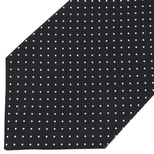 五大陸 ネクタイ gotairiku 40%OFF メンズ ブランド ギフト プレゼント 日本製 京都西陣 ピンドット シルク 黒 130325 送料無料 | gotairiku | 05