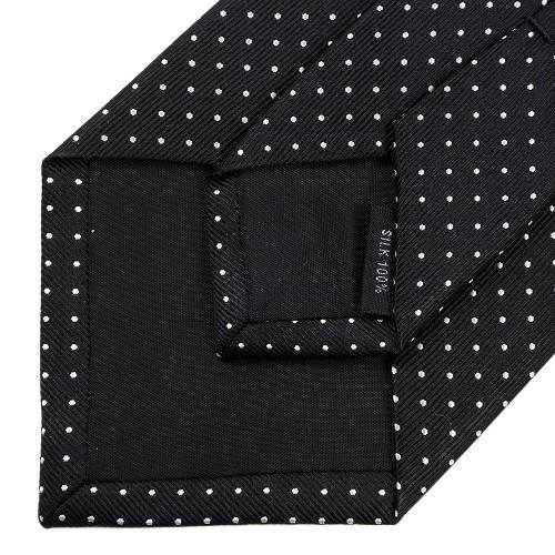 五大陸 ネクタイ gotairiku 40%OFF メンズ ブランド ギフト プレゼント 日本製 京都西陣 ピンドット シルク 黒 130325 送料無料 | gotairiku | 06