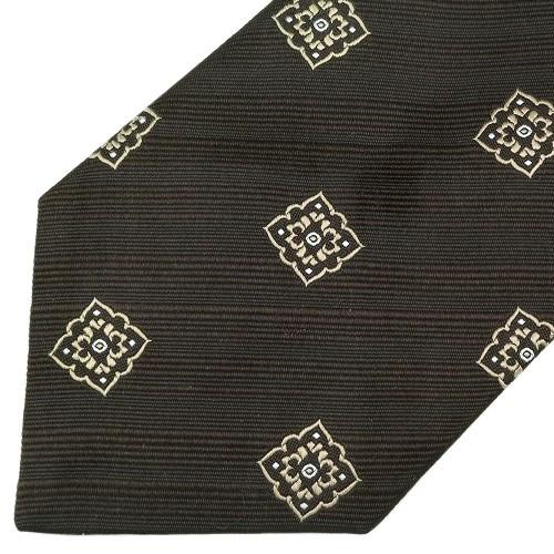 五大陸 ネクタイ gotairiku 50%OFF メンズ ブランド 日本製 ハンドメイド 京都西陣 小紋柄 シルク 暗茶 130325 送料無料 | gotairiku | 05