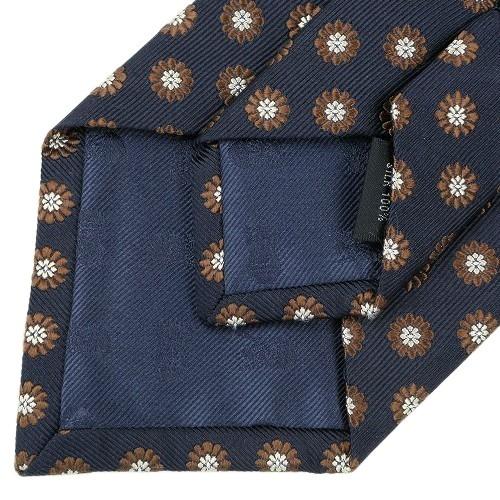 五大陸 ネクタイ gotairiku 50%OFF メンズ ブランド 日本製 ハンドメイド 京都西陣 小花柄 シルク 紺 130325 送料無料 | gotairiku | 06