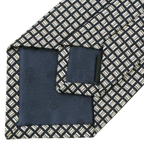 五大陸 ネクタイ gotairiku 50%OFF メンズ ブランド 日本製 ハンドメイド 京都西陣 市松模様 シルク ベージュ×紺 130325 送料無料 | gotairiku | 06