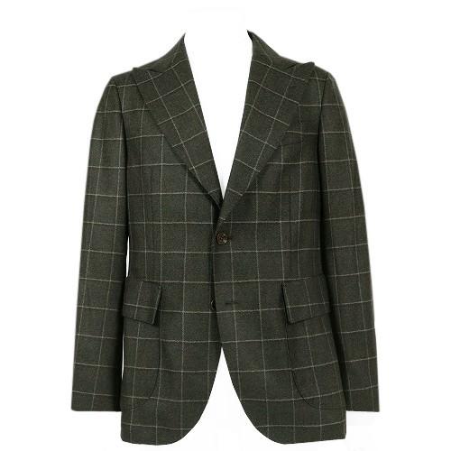 SALE82%OFF ARTISAN アルチザン コムサ  ウィンドペン ウールカジュアルジャケット 暗緑 16/11/3 171116 送料無料 | COMME CA DU MODE | 01