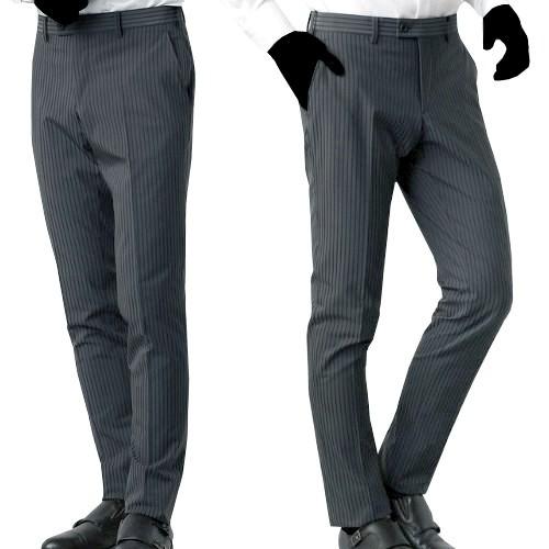 y2k comme ca men ストライプスラックス　生地◎ COMME CA MEN コムサメン スラックス 71%OFF メンズ ブランド