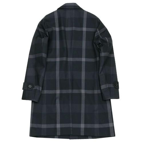 ブラックレーベル ステンカラーコート BLACK LABEL CRESTBRIDGE 25%OFF メンズ ブランド ライナー付き テクニカルウール クレストブリッジチェック 黒 2711BEの画像