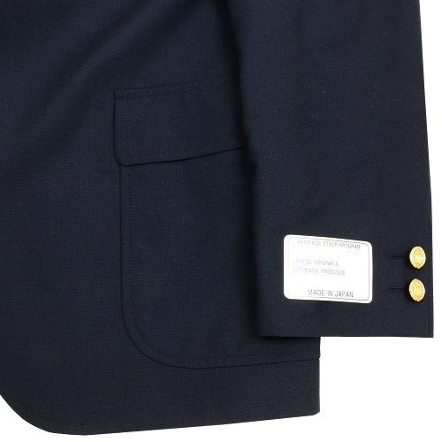 J.PRESS 金釦 紺ブレザー ジェイプレス 10%OFF メンズ ブランド 【J.PRESS ORIGINALS】日本製 ペピンメリノトロピカル 3B 背抜き 紺 0204BE 送料無料の画像