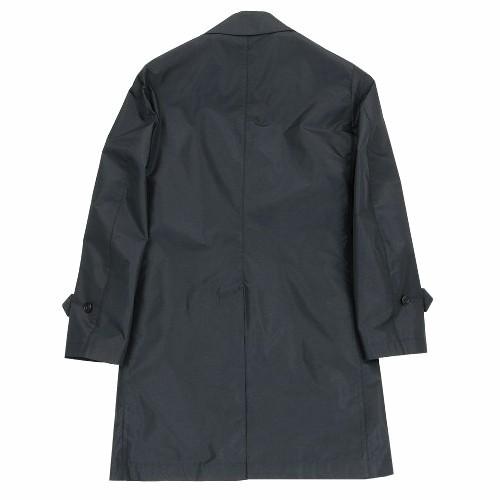 五大陸 ステンカラーコート gotairiku 35%OFF メンズ ブランド 春秋 撥水 軽量 メランジシャンブレー 黒 2304BF 送料無料の画像