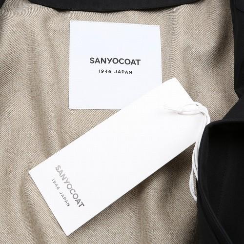 サンヨーコート シングルトレンチコート SANYOCOAT 8%OFF メンズ ブランド 日本製 ウールライナー付き 黒 0105BF 送料無料の画像