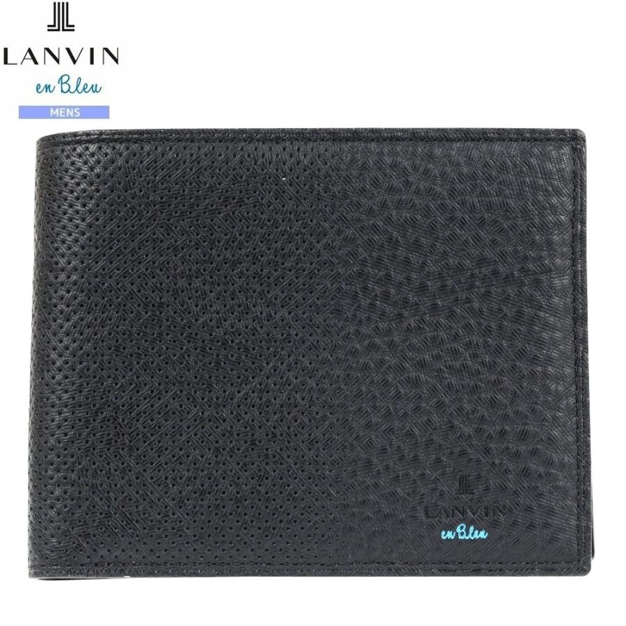 LANVIN en Bleu サンプル品 ランバンオンブルー 二つ折り財布 メンズ
