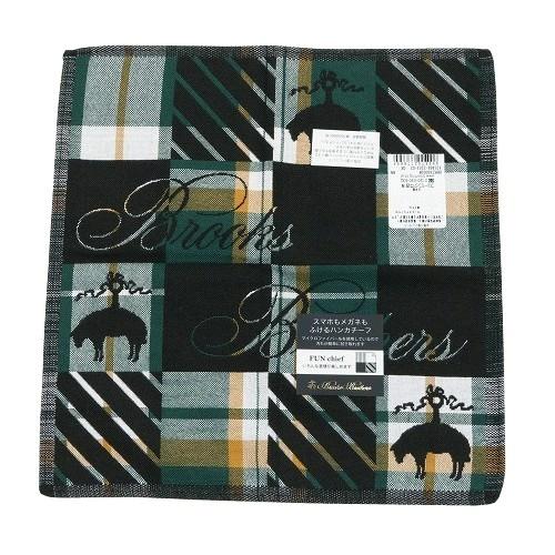 訳あり商品 ハンカチ ２枚セット Brooks Brothers / TOMMY HILFIGER 日本製 メガネ・液晶も拭ける マイクロファイバー / スター コットン 0307BE 送料無料 | BROOKS BROTHERS | 01