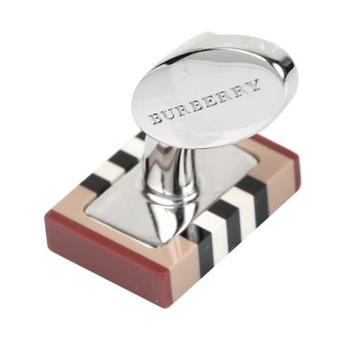 難あり未使用品 バーバリー メンズ ブランド カフスボタン BURBERRY VINTAGE-CHECK-STRIPE ベージュ 180424 送料無料