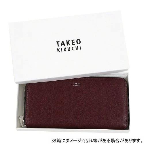新品★TAKEO KIKUCHI★長財布★ボルドー TAKEO KIKUCHI タケオキクチ MAX マックス ラウンドファスナー長